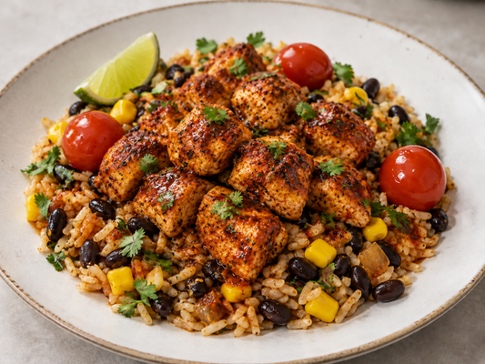 Mexican Chicken - Brown Rice, Black Beans, Corn & Tomato