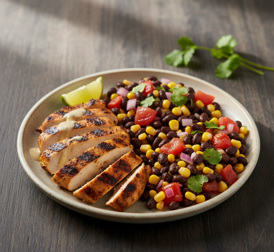 Smoky Mexican Chicken with Black Bean Corn