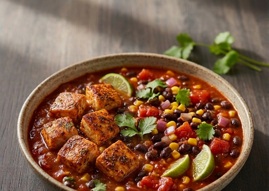 Smoky Mexican Chicken with Black Bean Tomatoes Corn