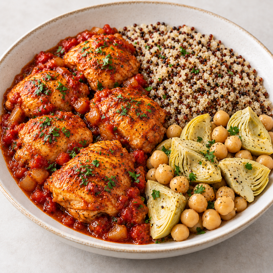 Spanish Paprika Chicken - Quinoa, Chickpeas & Artichoke