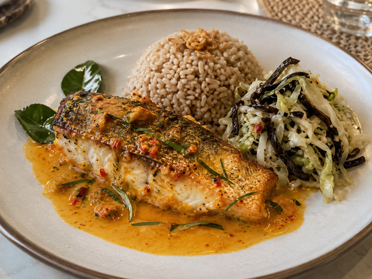 Nyonya Barramundi - Brown Rice, Cabbage & Black Fungus
