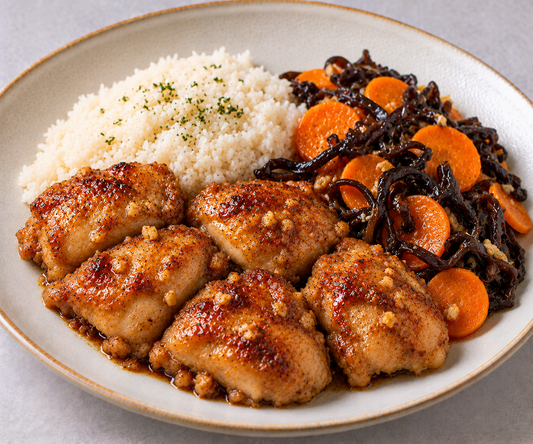 Prawn Paste Chicken - Jasmine Rice, Black Fungus & Carrot